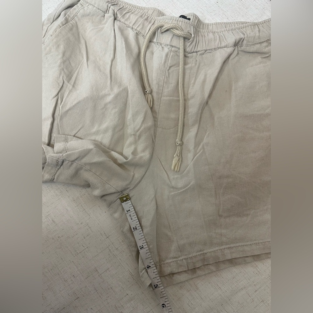 ASOS Tan Bermudas Relaxed Fit Cotton Blend 🤍🤍 - Picture 6 of 11